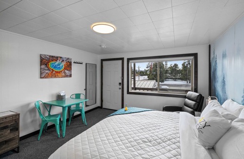 West Yellowstone Hotel | Experience luxury at Lazy Duck Inn #28 King Suite, just 1 minute from Yellowstone!
