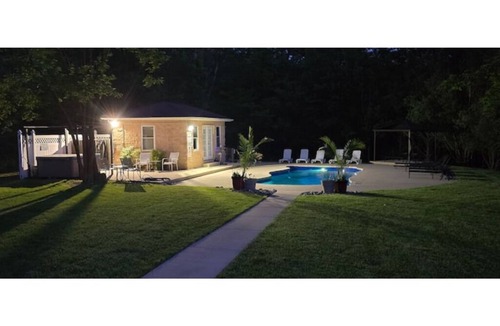 Bushkill Villa | Villa Fodera (Pocono Mnts) w/Game Lounge, Hot Tub, Sauna, Fire Pit & ATVs !