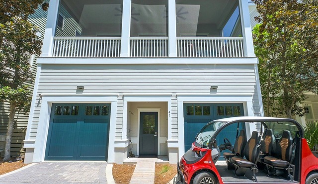 2 Mins Walk to Beach Club! 6 Seater Cart! 4 Kings-2 Adjustable-4 Bath-Bunkie in Santa Rosa Beach
