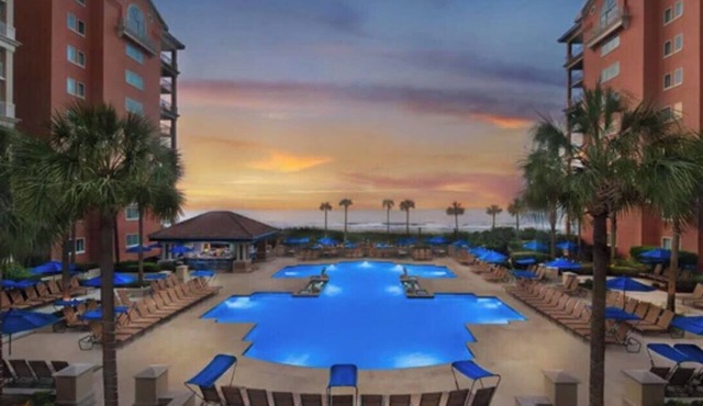 2B/2B ocean view villa Marriott resort in N. Myrtle Beach for Spring Break in Myrtle Beach