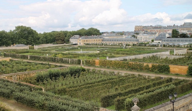 3-room flat, Saint-Louis district, views of the potager de Roi vegetable garden