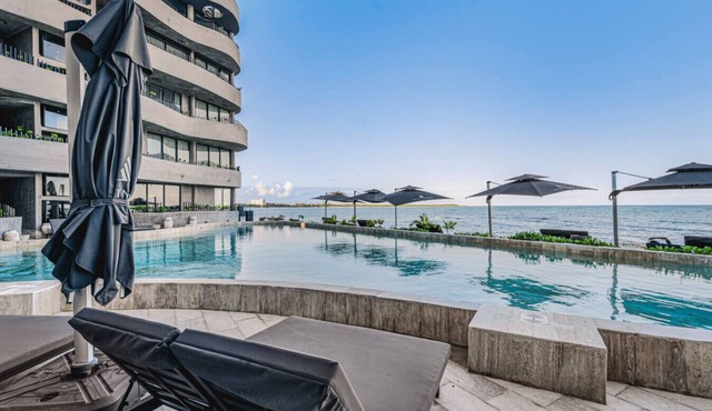 3BR Beach Front PH w Private Pool | Hot Tub | Gym in Tulum