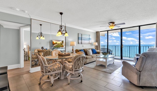 Balcony Open! 3BR Oceanfront Condo Pools Steps to Beach in Murrells Inlet