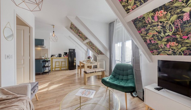 Duplex Les Oiseaux du Verger, in the heart of the city (30 min from Paris) in Verneuil-sur-Seine