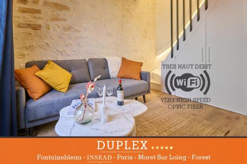 Duplex standing 7min➤Fontainebleau-INSEAD⎮45min➤Paris in Veneux-les-Sablons