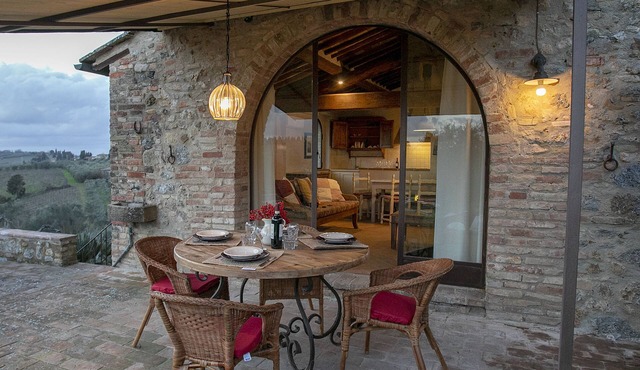 Exclusive Farmhouse Pool & View of San Gimignano