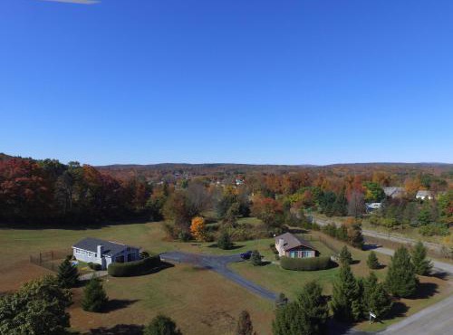 Fenced Yard Chalets from Good Dog Vacations at Big Valley Resort in Sciota