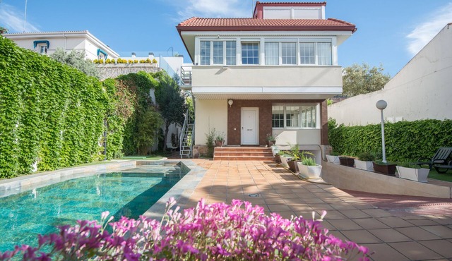 Luxury villa for up to 18 people. Madrid capital Private pool and garden. WiFi
