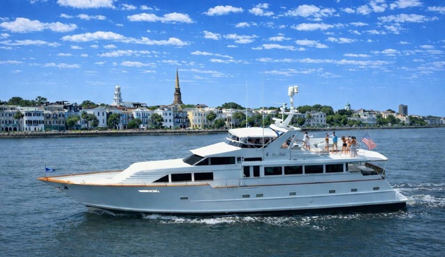 Luxury Yacht Charter with private stewardess, great views, & strong Wi-Fi.