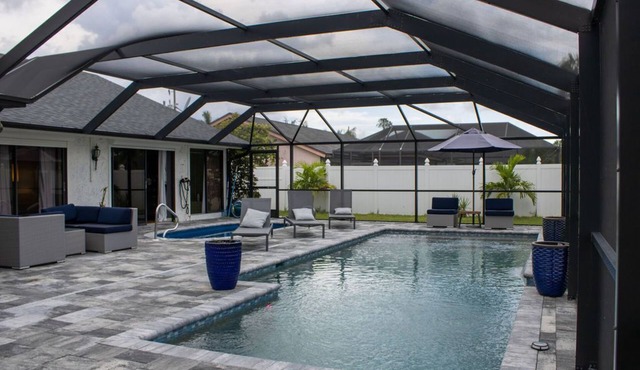 Private Heated Pool Home In Desirable 8 lakes Cape coral area