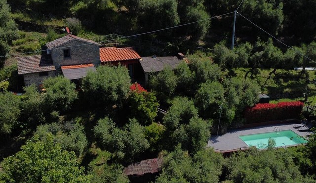 Rustic single house with exclusive swimming pool and large private garden in Benabbio ( Lucca )