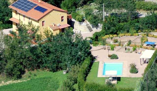Sunlit home with pool