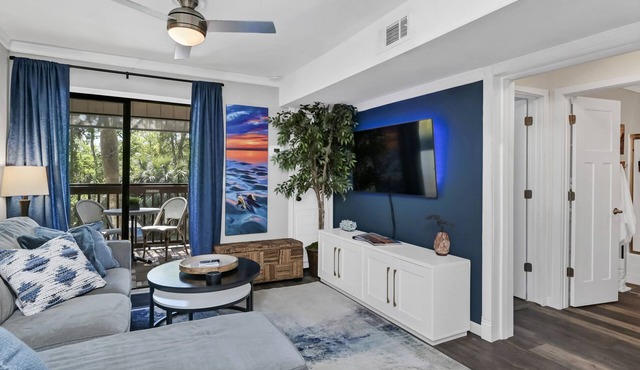 UPDATED Hilton Head Island Sands Villa with Terrace & Pacman @ COLIGNY BEACH!