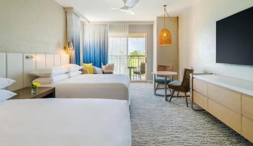 Queen Room with Two Queen Beds with Balcony and Resort View