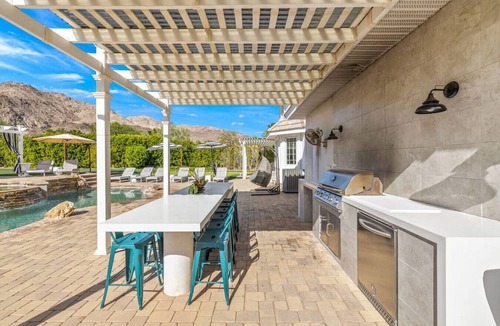 Palm Desert Villa | The Desert Castle with a Movie Theatre, golf, game room, sleeps 23